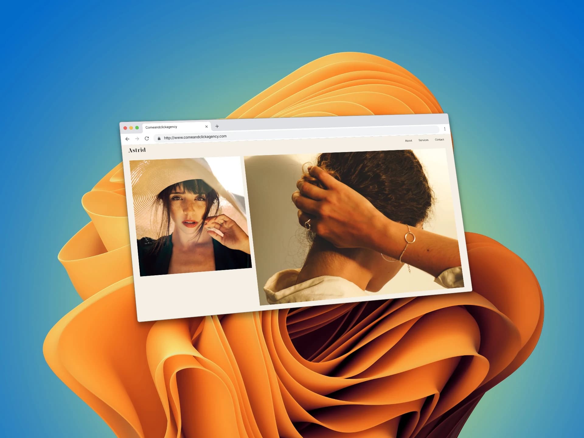 Portfolio en ligne pour photographe · Astri