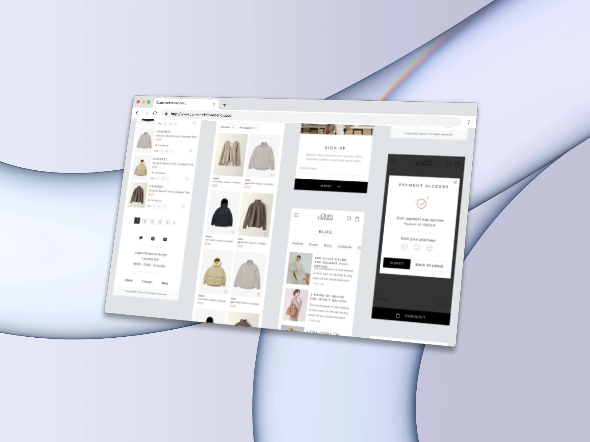 Application mobile de mode · Fashion App