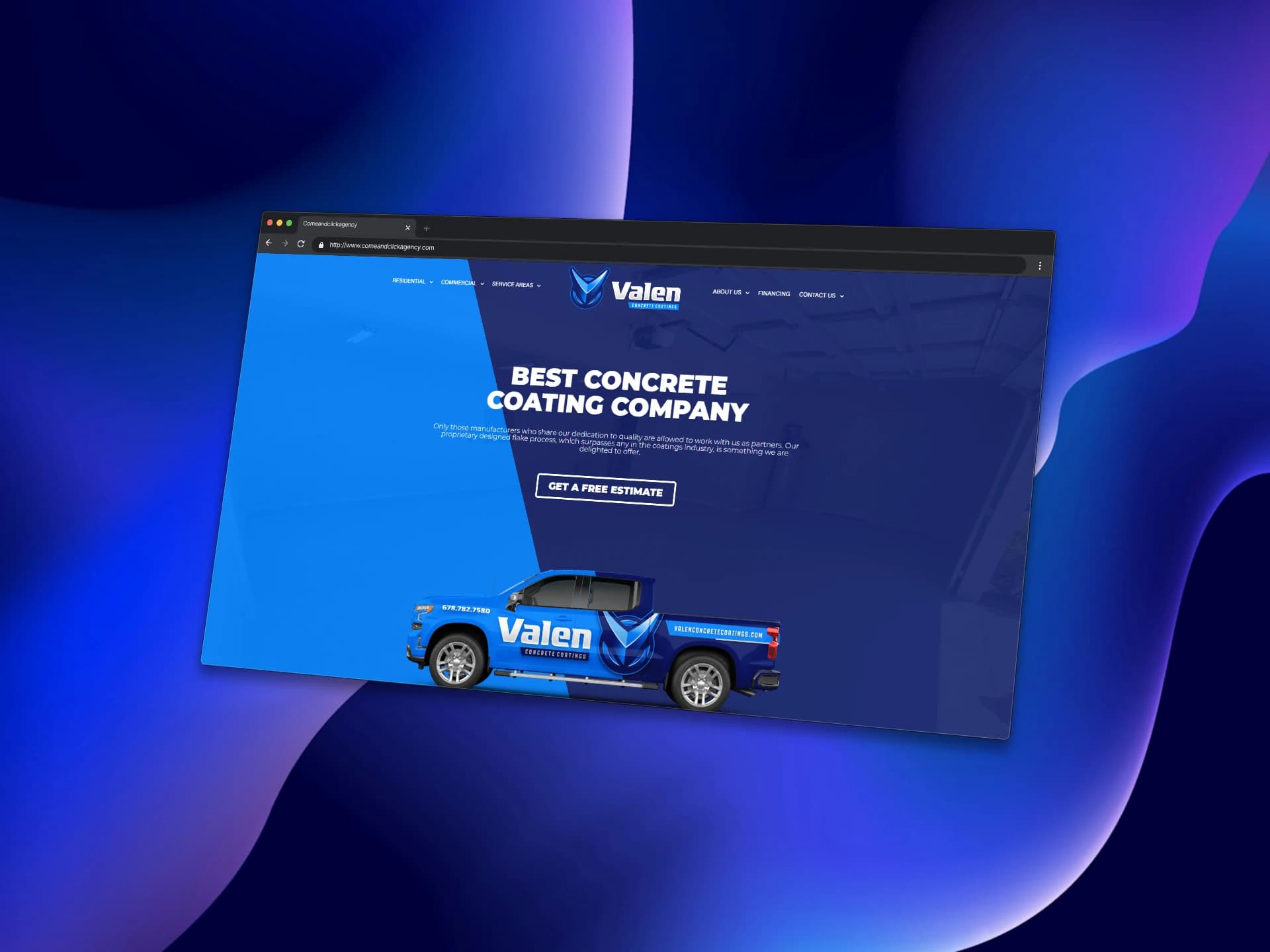 Spécialiste du revêtement en béton · Valen