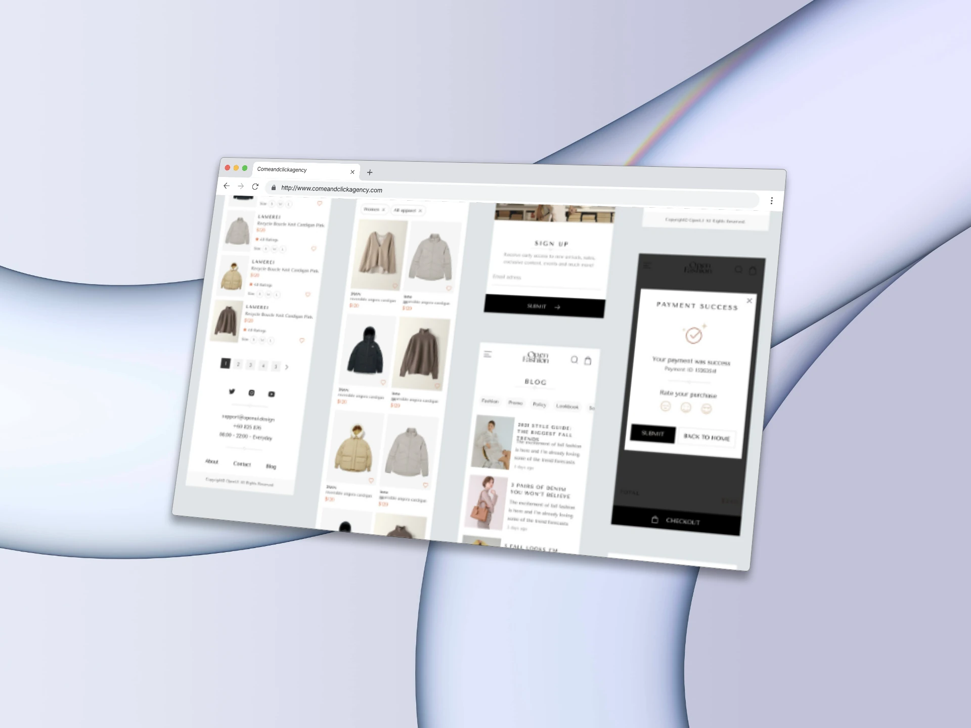 Fashion App, écran 2